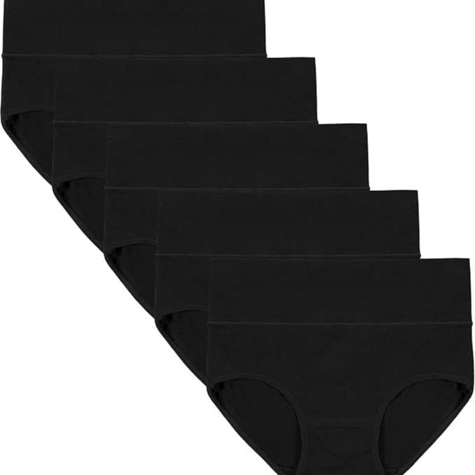 Verelle® 5-Pack High Waisted Comfort Cotton Briefs