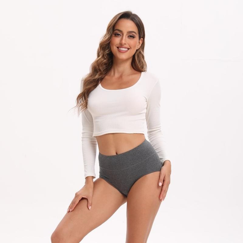 Verelle® 5-Pack High Waisted Comfort Cotton Briefs