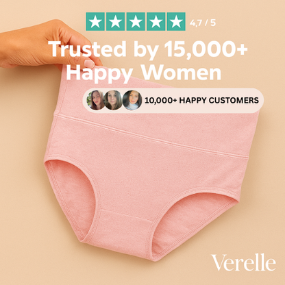 Verelle® 5-Pack High Waisted Comfort Cotton Briefs